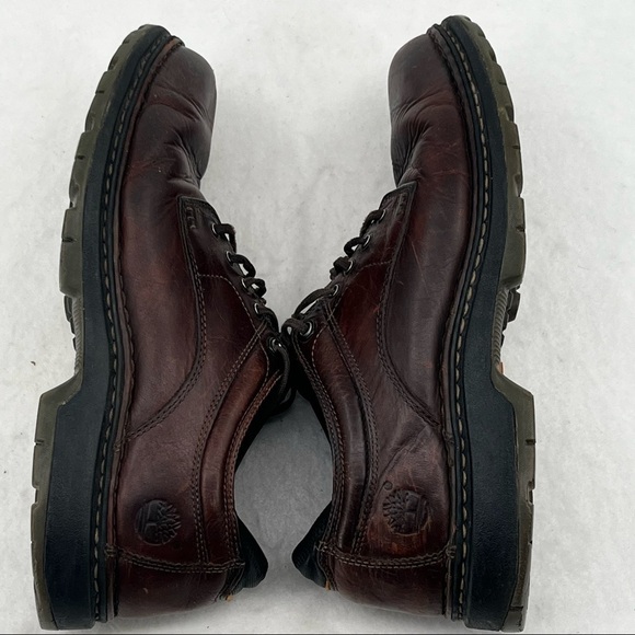 TIMBERLAND Men’s Madison Summit Brown Leather Lace Up Shoes size: 10.5 - Picture 3 of 8